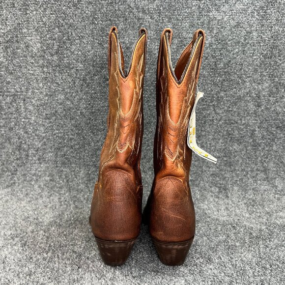 Dan Post Western Boots Women's Size 9 Brown Leather Snip Toe Cowboy Dancing Boot - Picture 7 of 16